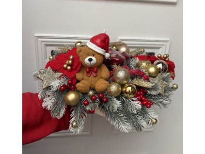 Adventný veniec macko