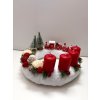 Adventný veniec vláčik red