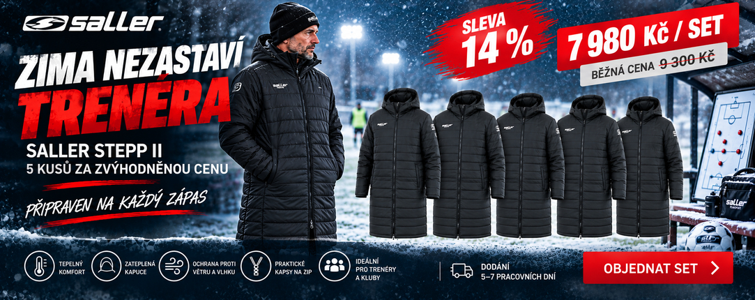 Saller Stepp II Trenérský kabát - 5 x - zvýhodněná cena