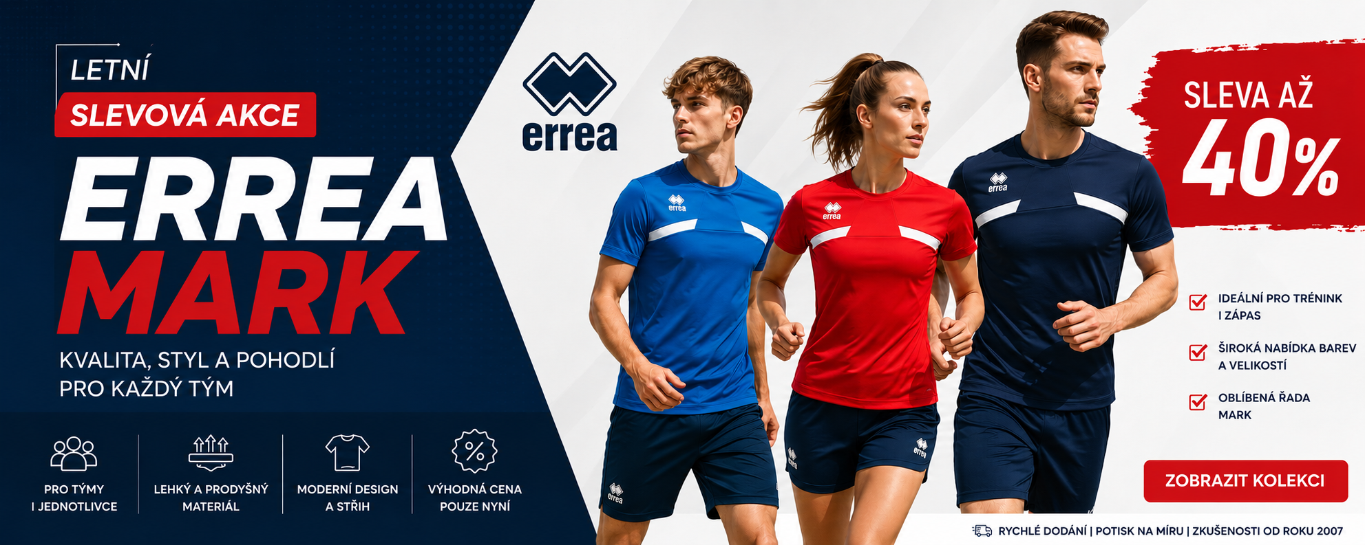 Letní slevová akce ERREA MARK – sleva až 40 %