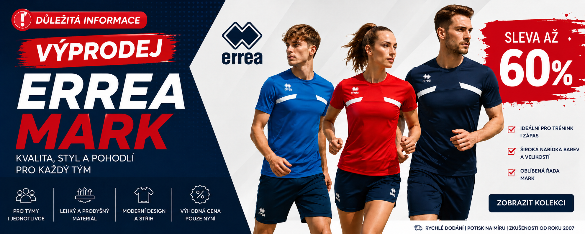 Letní slevová akce ERREA MARK – sleva až 40 %