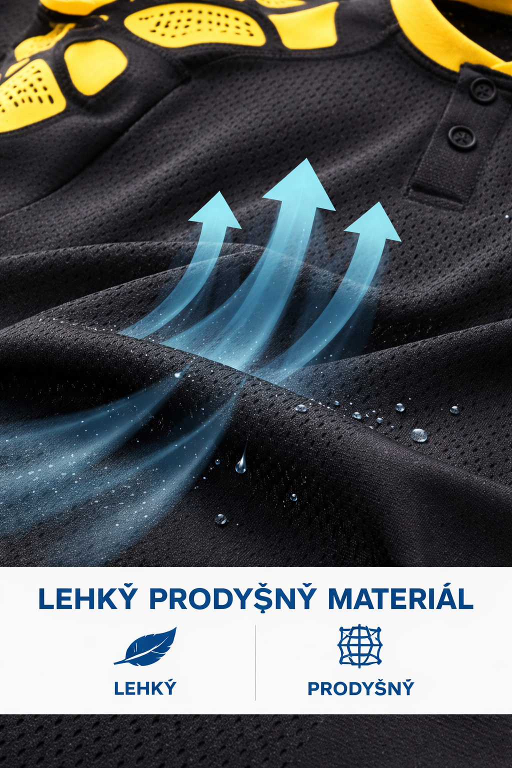 polokošile saller vibe - materiál