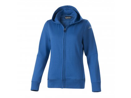 damen kapuzenjacke sallerfeel blau frontalansicht