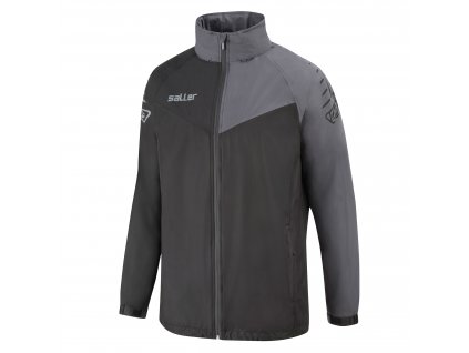 regenjacke sallerultimate anthrazit schwarz frontalansicht