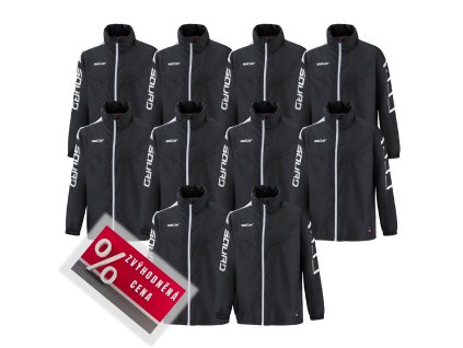 Saller SQUAD50 10 x Nepromokavá bunda 360 černá-bílá a