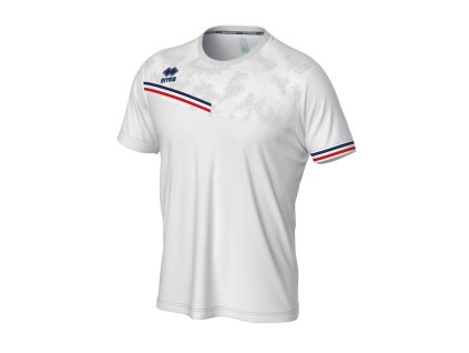 ERREA EVAN Tréninkové triko bílá-tmavě modrá-červená