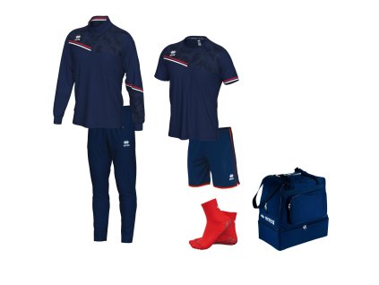 ERREA ELIAS Tréninkový set - senior tmavě modrá - červená - bílá