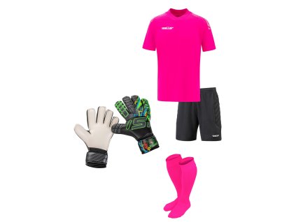 Saller SUMMER dětský brankářský set 070 růžová-černá