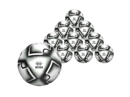 ERREA COLLEGE ID 10 x tréninkový míč pro mládež bílá-černá-stříbrná