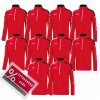 Saller SQUAD50 10 x Tréninková mikina 170 červená-černá a