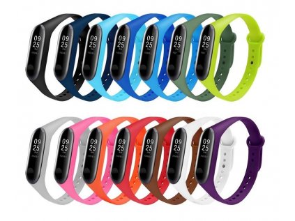 Mi Band 3 4 jednobarevny nahradni naramek kolaz 34