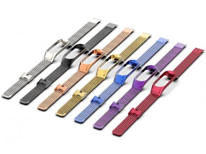Mi Band 3 4 náhradní náramek MT celokovový hl 3
