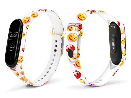 Mi Band 3 4 naramek smajlici
