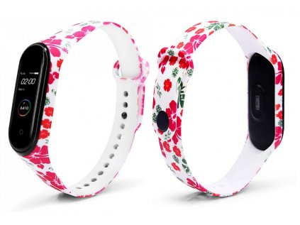 Mi Bnd 3 4 nahradni naramek cervene kytky