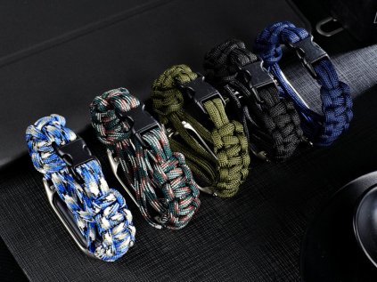 Nahradni naramek paracord pro Mi Band 3 4