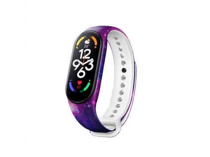 mi band 7 fialova nocni obloha
