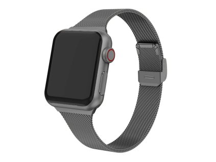 MILÁNSKY ŤAH SLIM pre Apple Watch - Tmavo šedý