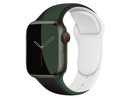 Prúžok - remienok na Apple Watch - Černo-zelený
