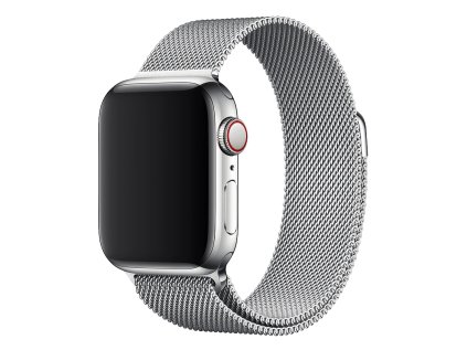 MILÁNSKY LOOP pre Apple Watch - Magnetický - Strieborný