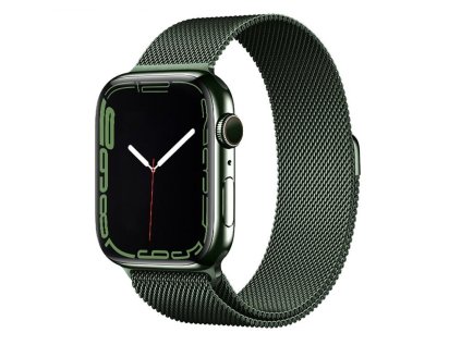 MILÁNSKY LOOP pre Apple Watch - Magnetický - Tmavo zelený