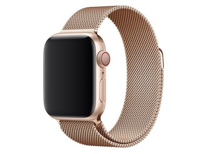 MILÁNSKY LOOP pre Apple Watch - Magnetický - Rose Gold