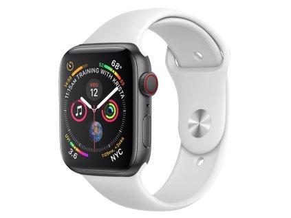 Jednofarebný remienok na Apple Watch - Biely