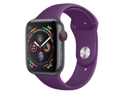 Jednofarebný remienok na Apple Watch - Tmavo fialový