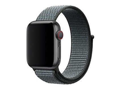 Nylonový remienok na Apple Watch na suchý zips - Army green