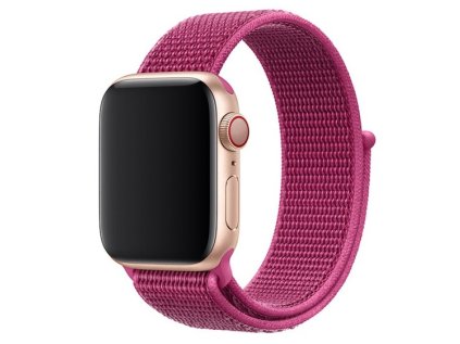 Nylonový remienok na Apple Watch na suchý zips - Fialový