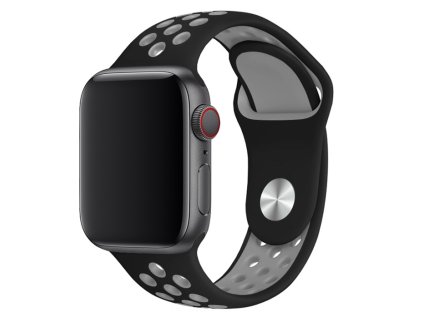 Športový remienok na Apple Watch - Čierno-sivý