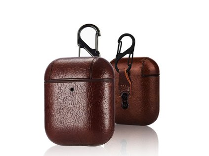 koze obal airpods 1 2 tmavehnedy1