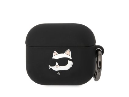 karl lagerfeld 3d logo nft choupette head silikonove pouzdro pro airpods 3 black ie10791372 (1)