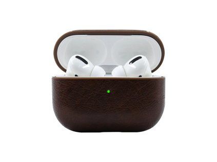 Kozeny obal airpods pro tmavehneda
