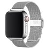 MILÁNSKY ŤAH SO ZAPÍNANÍM pre Apple Watch - Strieborný