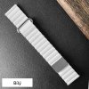 Prémiový kožený magnetický loop na Apple Watch - Biely