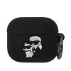 karl lagerfeld 3d logo nft karl and choupette silikonove pouzdro pro airpods 3 black ie12092427