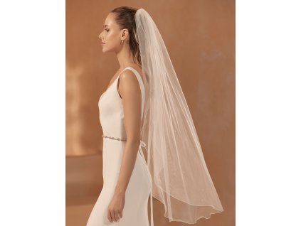 bianco evento bridal veil s475 1