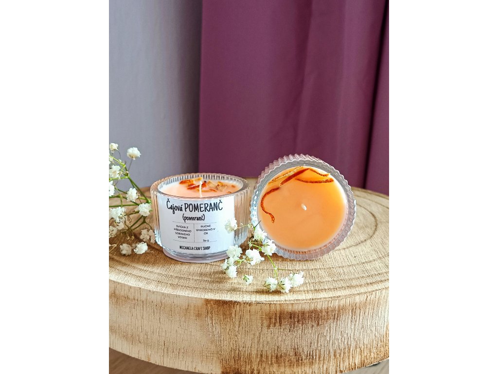 Sójová čajová svíčka - Pomeranč