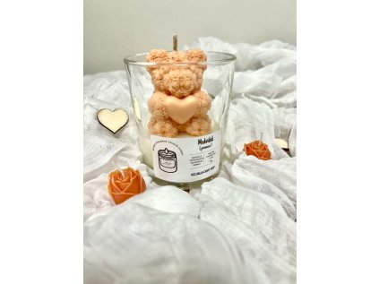 Sójová svíčka - Medvídek - prosecco