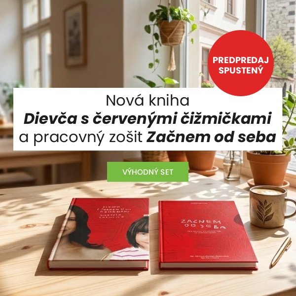 Dievča s červenými čižmičkami + workbook Začnem od seba výhodný set 2 v 1
