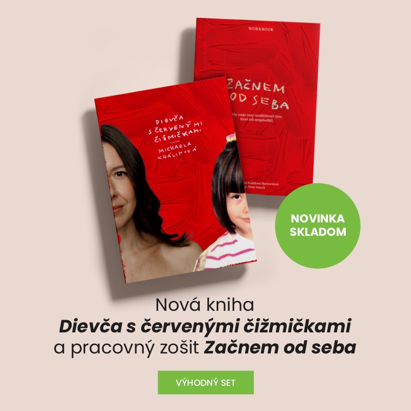 Dievča s červenými čižmičkami + workbook Začnem od seba výhodný set 2 v 1