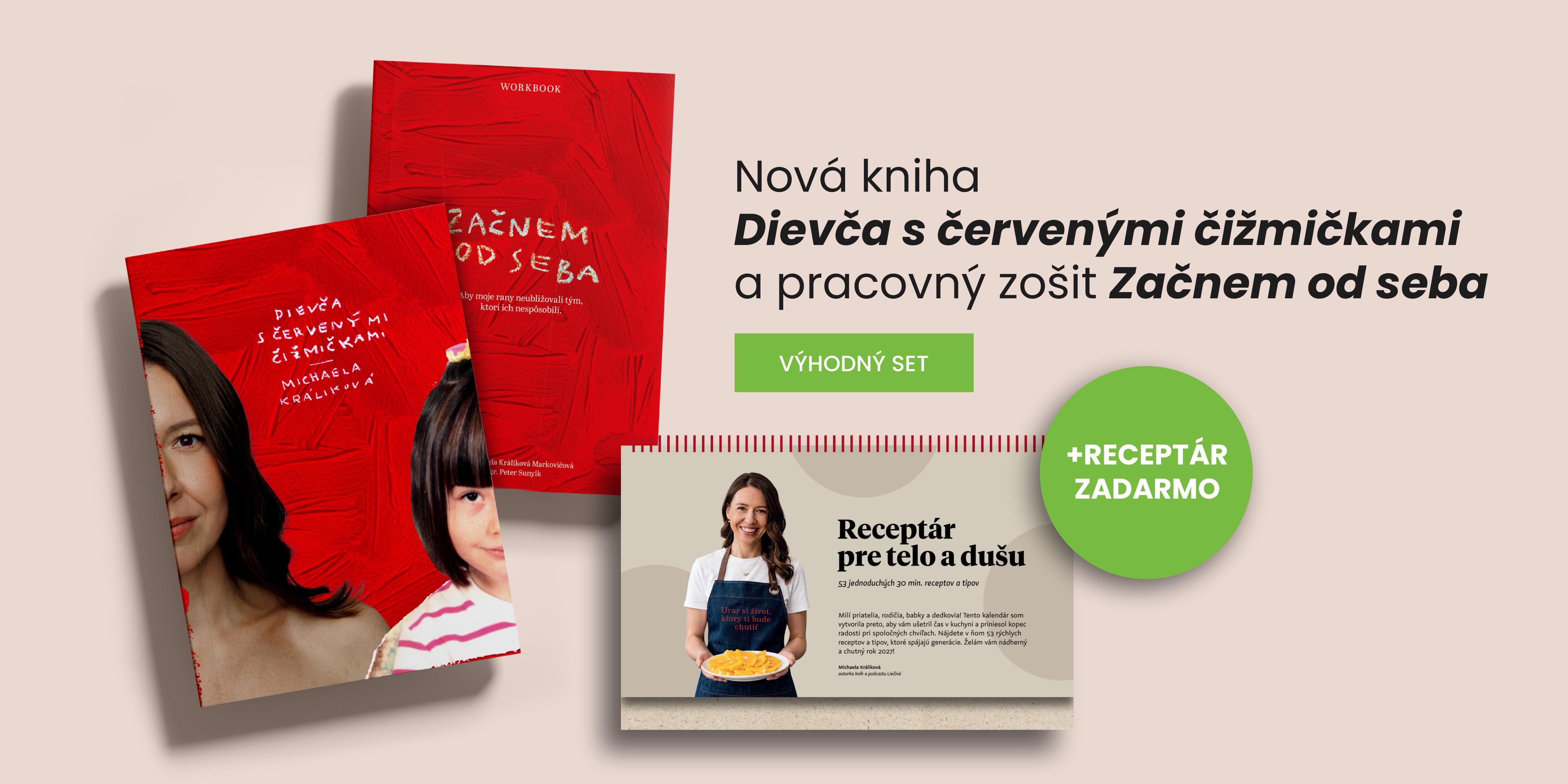 Dievča s červenými čižmičkami + workbook Začnem od seba