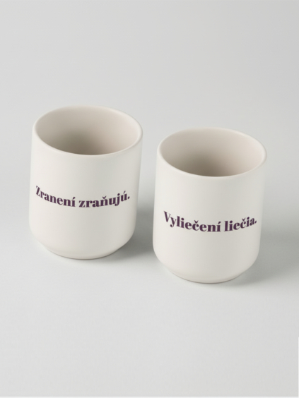 Šálky zranení zraňujú natural 01