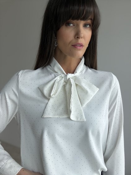 Blouse with bow