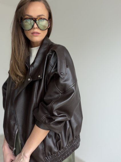 Faux leather jacket