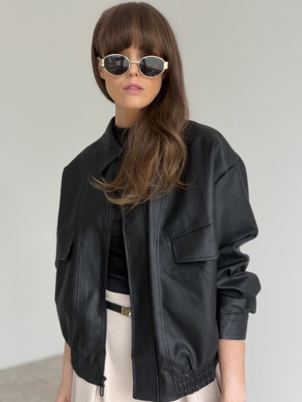 Faux leather jacket