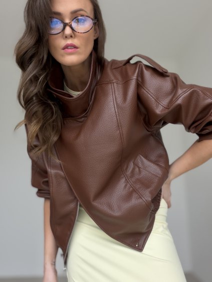 Faux leather jacket