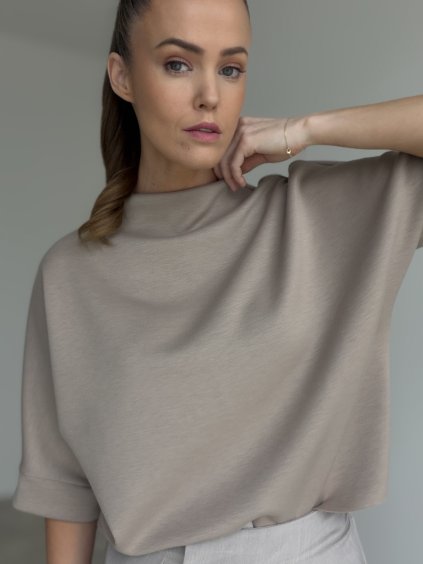 High-neck top