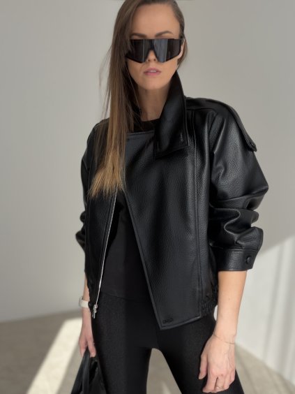 Faux leather jacket