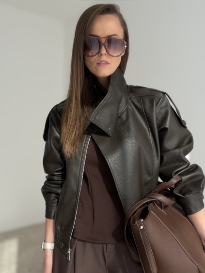 Faux leather jacket